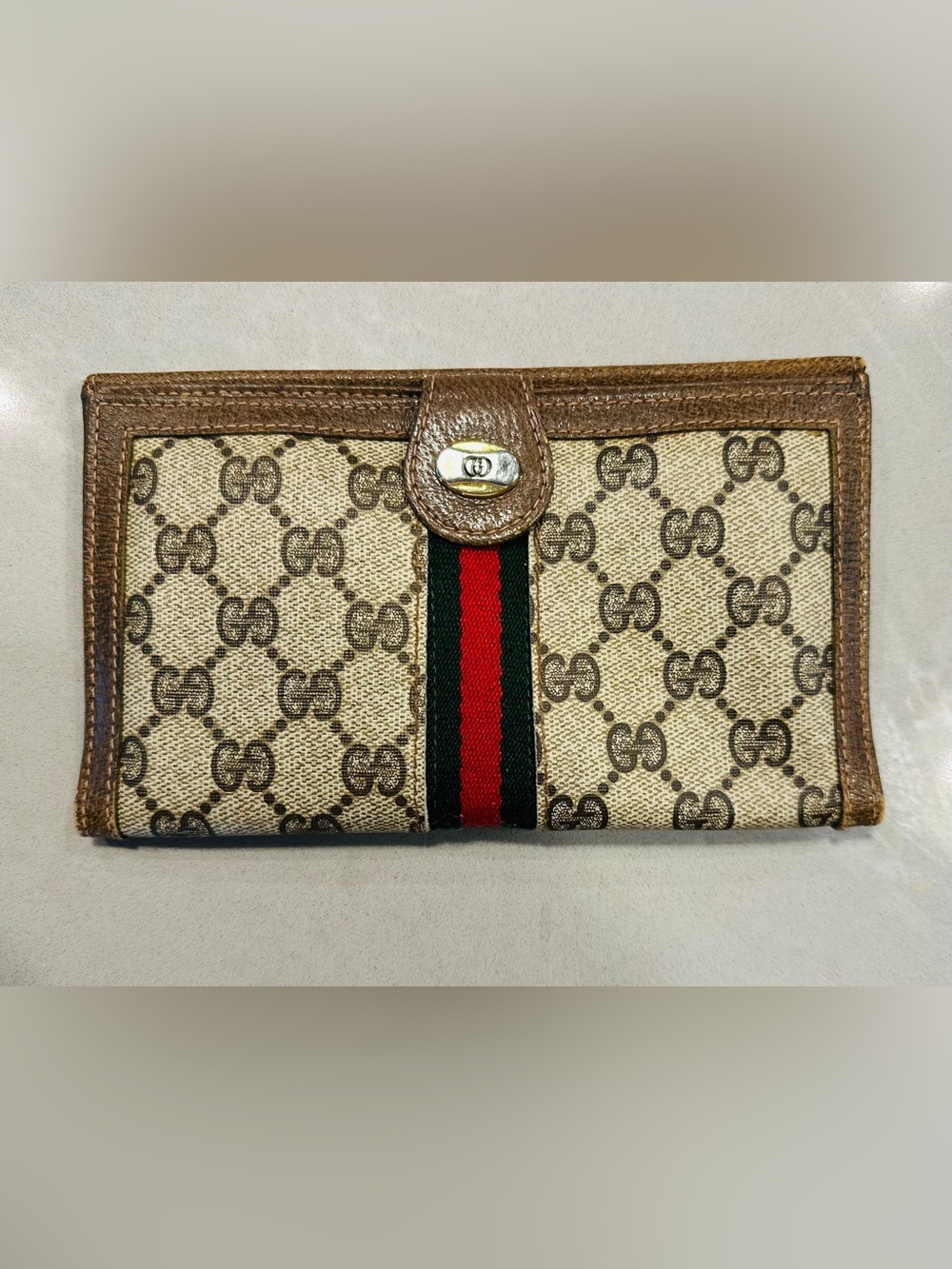 Vintage Gucci Coated Canvas Wallet
